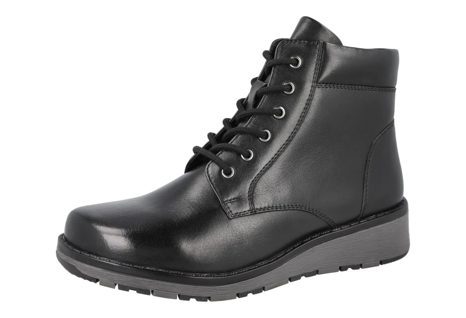 Womens Wide Fit Lace Up Boots - Buckingham<DB Wider Fit Shoes Clearance