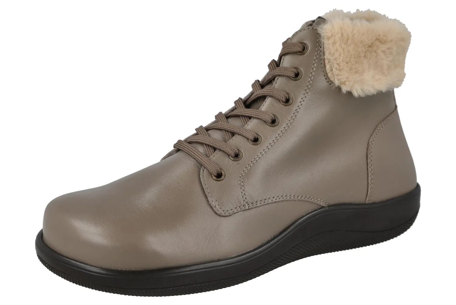 Womens Wide Fit Lace Up Boots - Buckfast<DB Wider Fit Shoes Sale