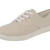 Womens Wide Fit Lace Up Canvas Pumps - Banff<DB Wider Fit Shoes Sale