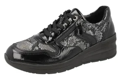 Womens Wide Fit Lace Up Easy Entry Shoes - Fleet<DB Wider Fit Shoes Hot