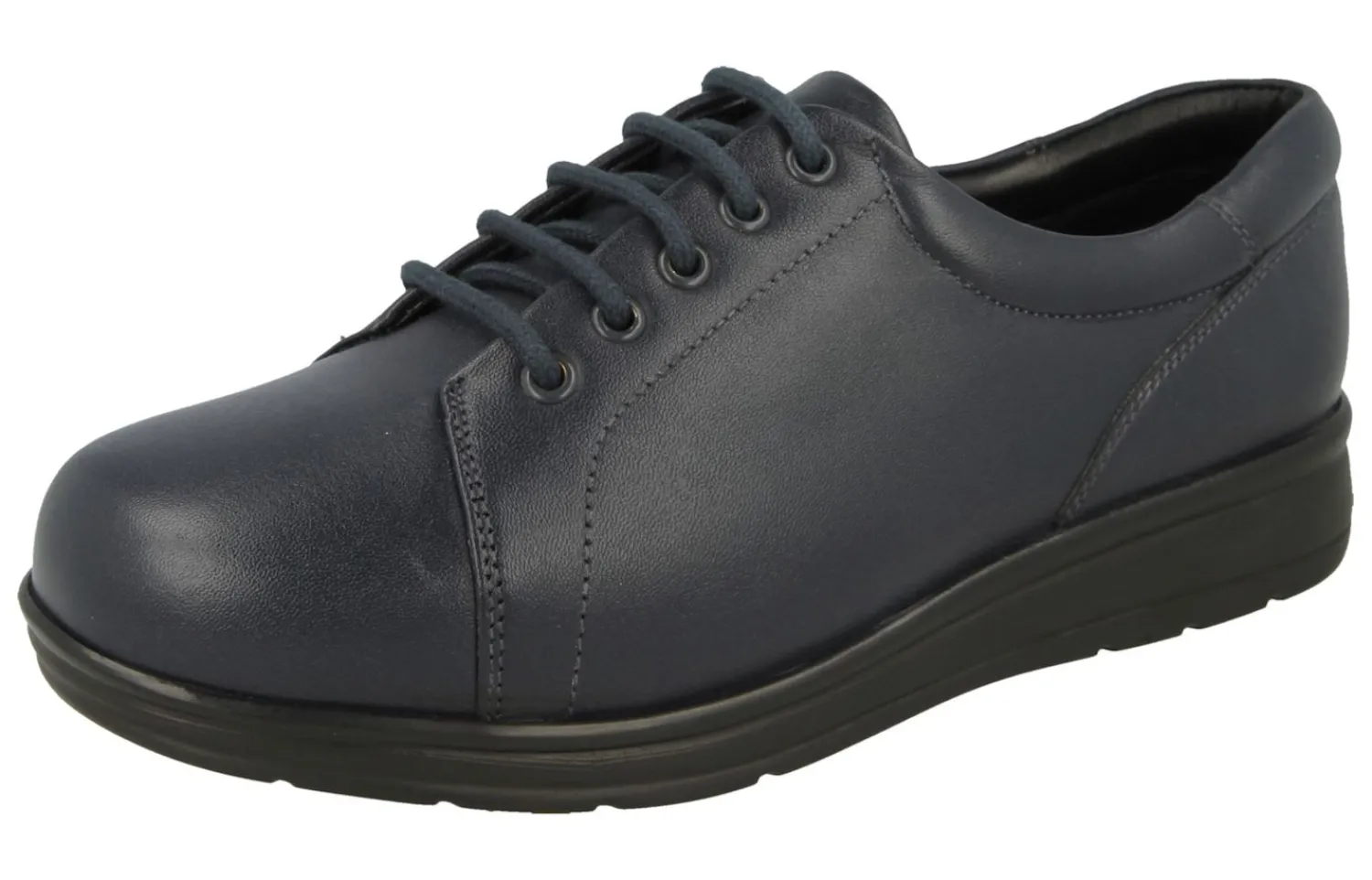Womens Wide Fit Lace Up Flat Shoes - Bracken<DB Wider Fit Shoes Sale
