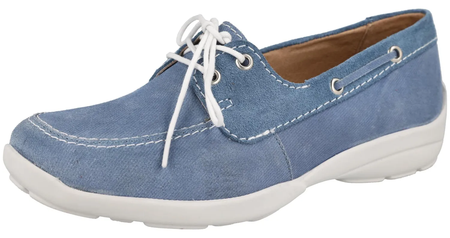 Womens Wide Fit Lace Up Flat Shoes - Avalon<DB Wider Fit Shoes Hot