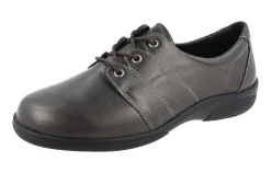 Womens Wide Fit Lace Up Flat Shoes - Swan<DB Wider Fit Shoes Best