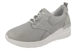 Womens Wide Fit  Lace Up Wedge Heel Trainers - Pollyanna<DB Wider Fit Shoes Discount