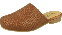Womens Wide Fit Leather Mule Sandals - Goose<DB Wider Fit Shoes New