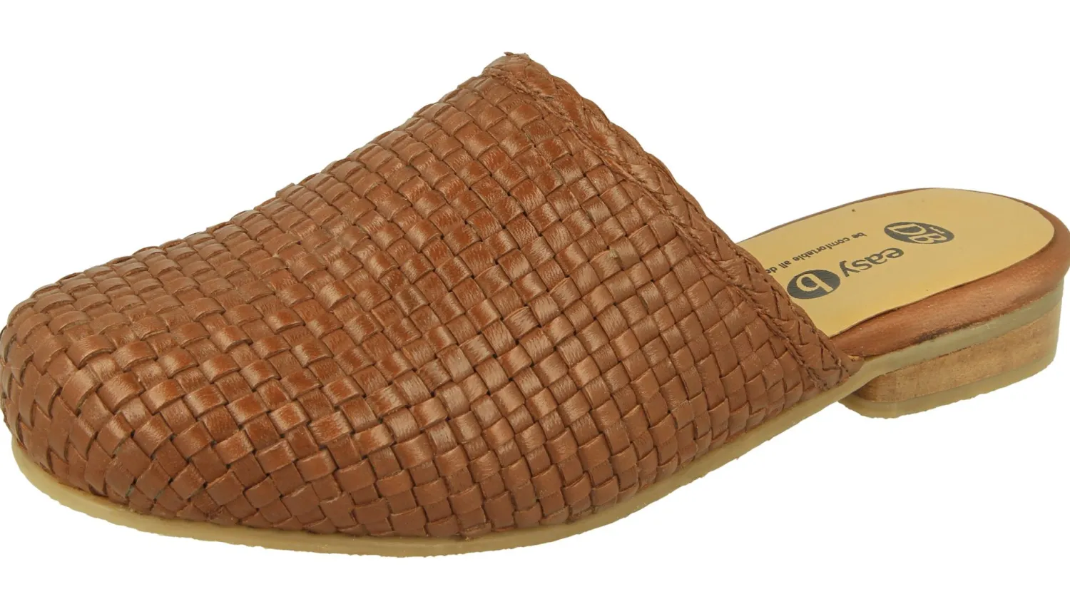 Womens Wide Fit Leather Mule Sandals - Goose<DB Wider Fit Shoes New