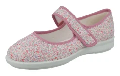 Womens Wide Fit Mary-Jane Easy Access Canvas Shoes - Penguin<DB Wider Fit Shoes Fashion
