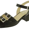 Womens Wide Fit Mid Heel Strap sandals - Curlew<DB Wider Fit Shoes Outlet