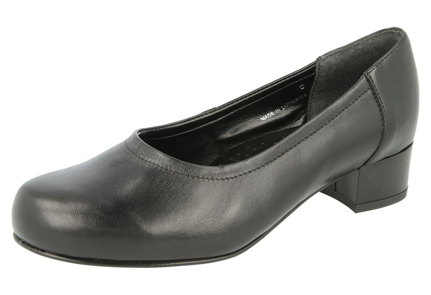 Womens Wide Fit Mid Heel Court Shoes - Asia<DB Wider Fit Shoes Best