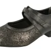 Womens Wide Fit Mid Heel Stretch Panel Court Shoe - Constance<DB Wider Fit Shoes Clearance
