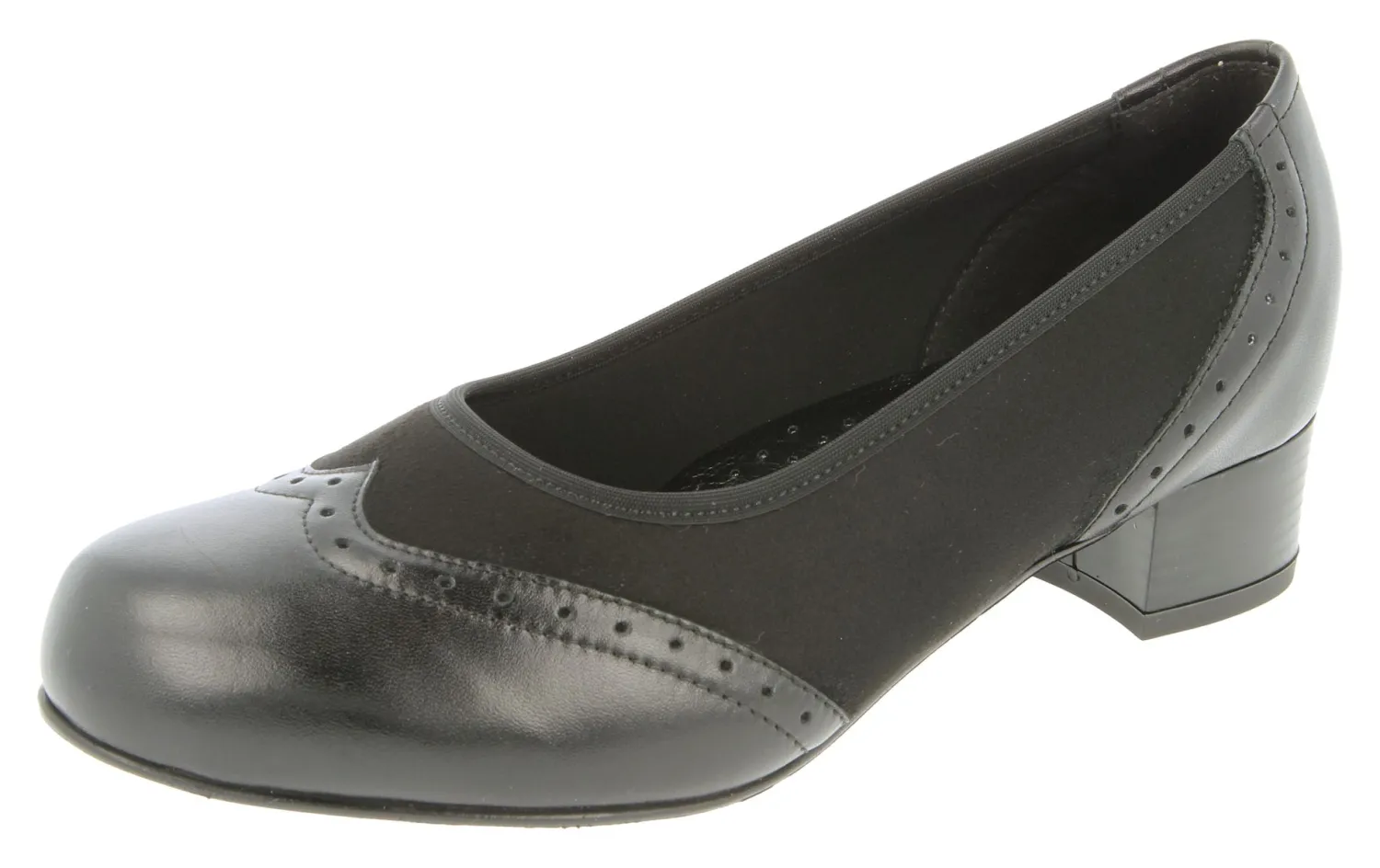 Womens Wide Fit Mid Heel Court Shoes - Badminton<DB Wider Fit Shoes Clearance