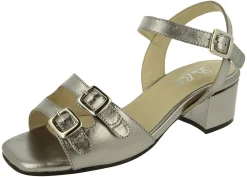 Womens Wide Fit Mid Heel Strap sandals - Curlew<DB Wider Fit Shoes Outlet
