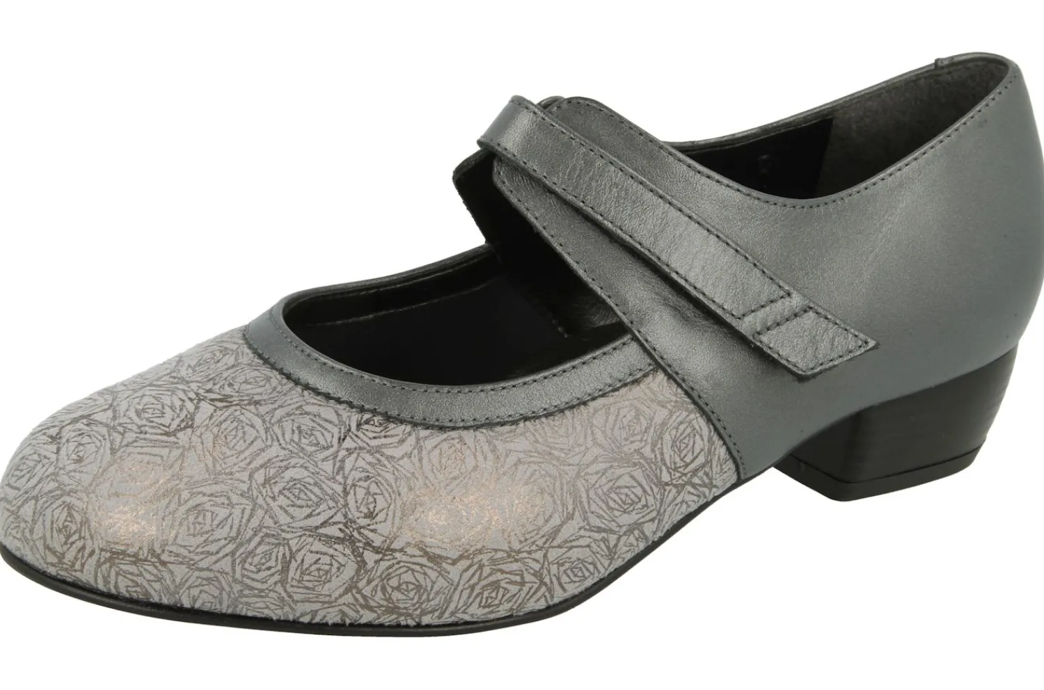 Womens Wide Fit Mid Heel Stretch Panel Court Shoe - Constance<DB Wider Fit Shoes Clearance