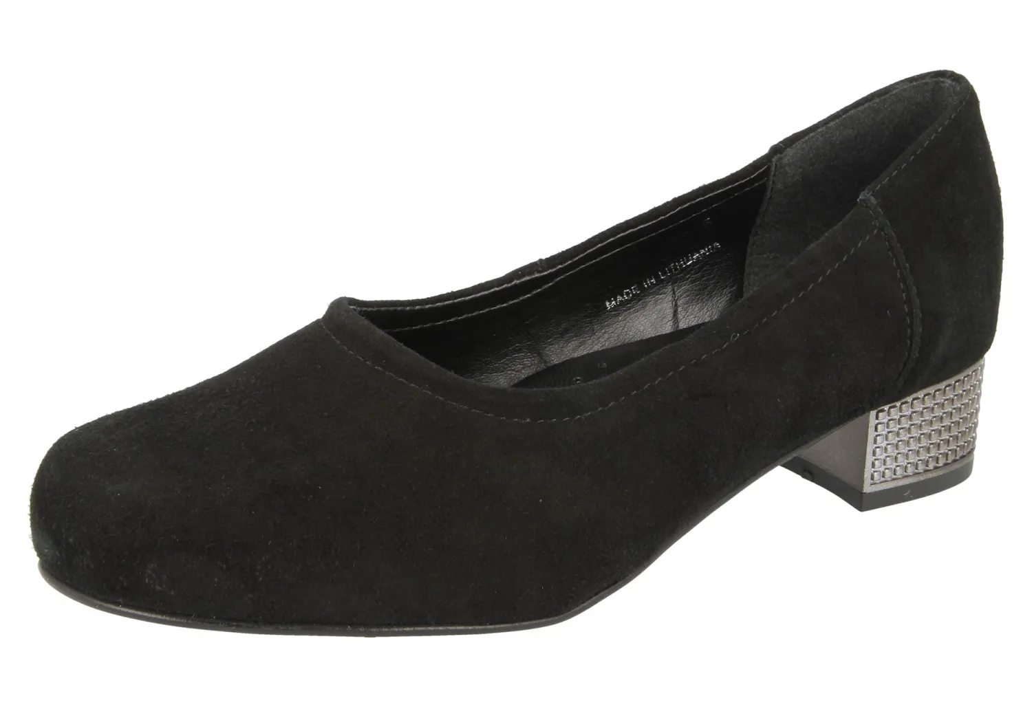 Womens Wide Fit Mid Heel Court Shoes - Asia<DB Wider Fit Shoes Best