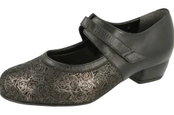 Womens Wide Fit Mid Heel Stretch Panel Court Shoe - Constance<DB Wider Fit Shoes Clearance