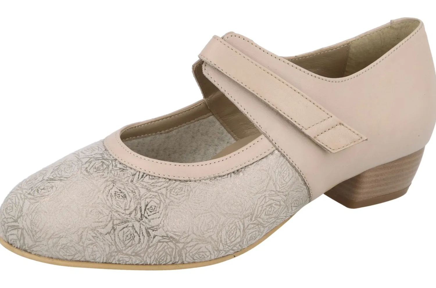 Womens Wide Fit Mid Heel Stretch Panel Court Shoe - Constance<DB Wider Fit Shoes Clearance