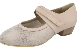 Womens Wide Fit Mid Heel Stretch Panel Court Shoe - Constance<DB Wider Fit Shoes Clearance