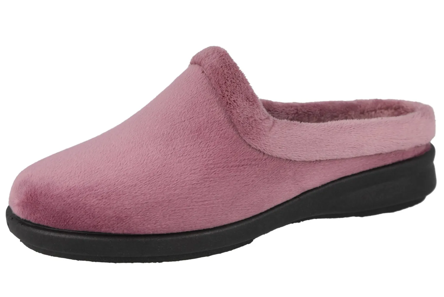 Womens Wide Fit Mule Slippers - Rug<DB Wider Fit Shoes Clearance