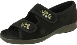 Womens Wide Fit Open Toe Slippers - Ace 2<DB Wider Fit Shoes Outlet