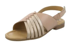 Womens Wide Fit Pull Back Strap Flat Sandals  - Rangoon<DB Wider Fit Shoes New