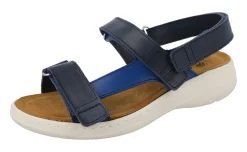 Womens Wide Fit Pull Back Strap Flat Sandals  - Kittiwake<DB Wider Fit Shoes Discount