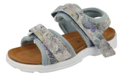 Womens Wide Fit Pull Back Strap Flat Sandals  - Linnet<DB Wider Fit Shoes Outlet
