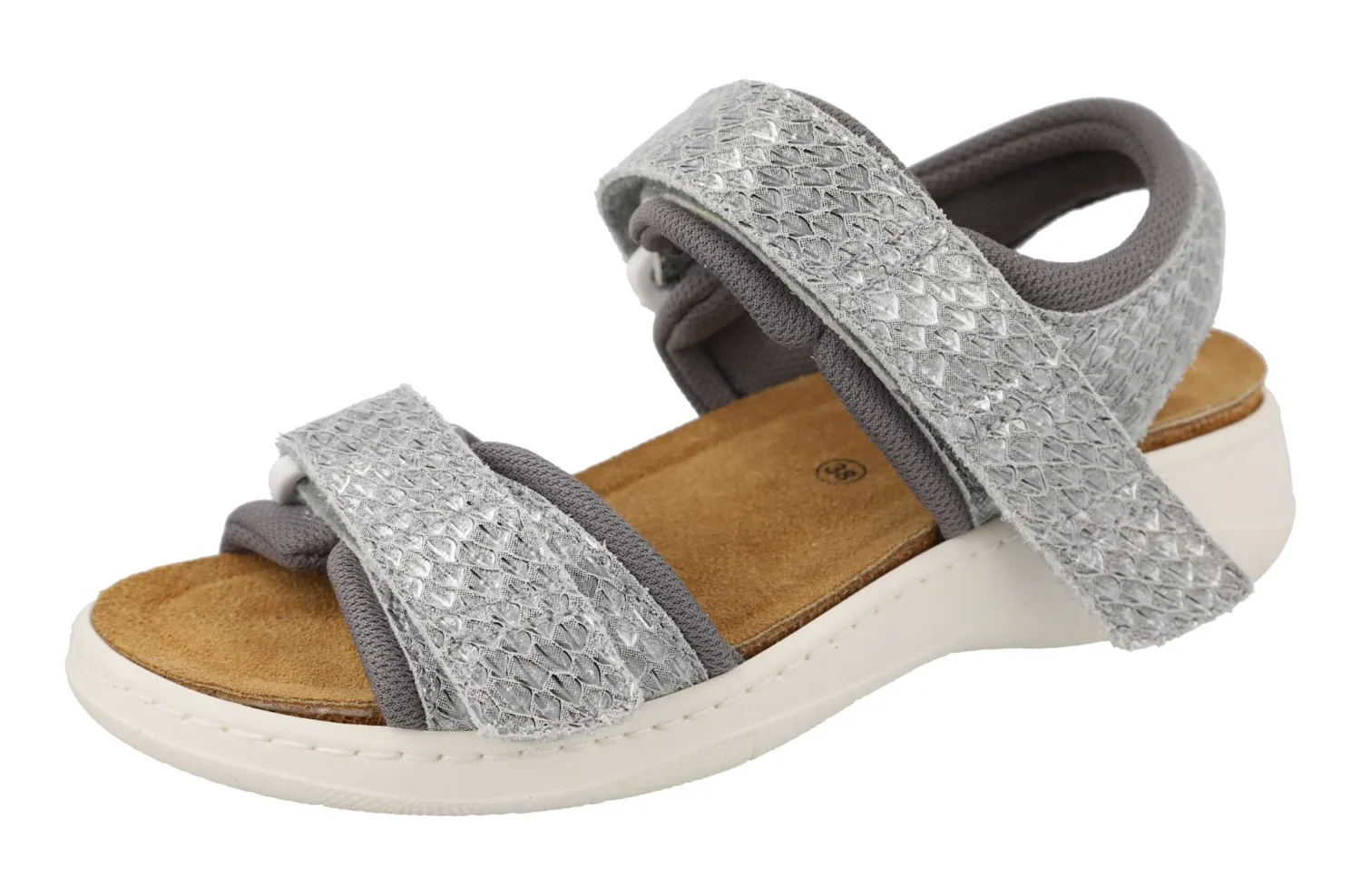Womens Wide Fit Pull Back Strap Flat Sandals - Teal<DB Wider Fit Shoes Outlet