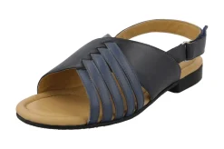 Womens Wide Fit Pull Back Strap Flat Sandals  - Rangoon<DB Wider Fit Shoes New
