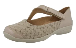 Womens Wide Fit  Pull Back Strap Mary-Jane Shoes - Newt<DB Wider Fit Shoes Sale