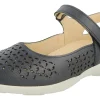 Womens Wide Fit Pullback Strap Flat Shoes - Welland<DB Wider Fit Shoes Fashion