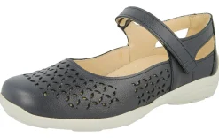 Womens Wide Fit Pullback Strap Flat Shoes - Welland<DB Wider Fit Shoes Fashion