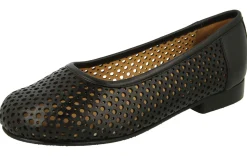 Womens Wide Fit Punched Design Loafers - Emmental<DB Wider Fit Shoes New