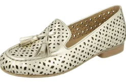 Womens Wide Fit Punched Design Loafers - Driffield<DB Wider Fit Shoes New