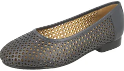Womens Wide Fit Punched Design Loafers - Emmental<DB Wider Fit Shoes New