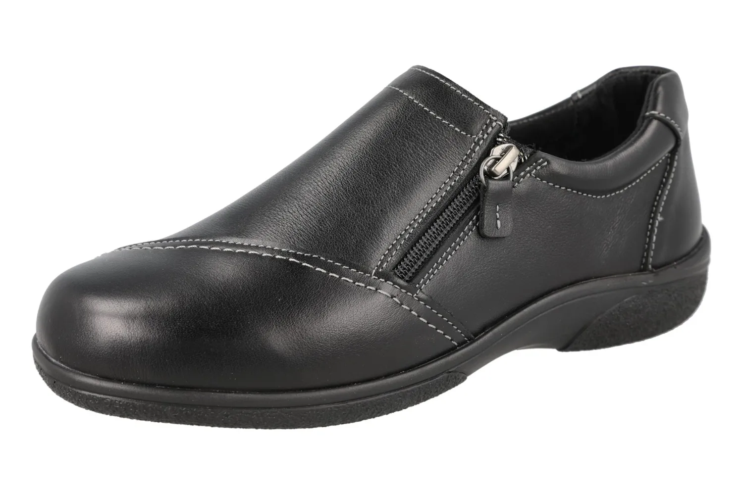 Womens Wide Fit Side Zip Shoes - Haven<DB Wider Fit Shoes Fashion