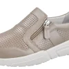 Womens Wide Fit Side Zip Slip On Flat Shoe - Nikita<DB Wider Fit Shoes Fashion