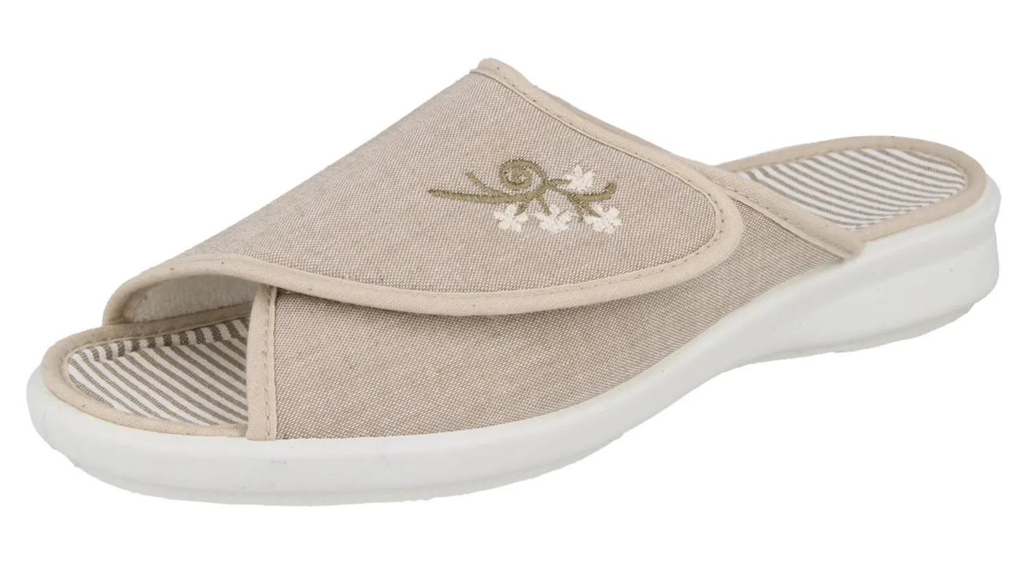 Womens Wide Fit Slide Mule Sandal - Pegasus<DB Wider Fit Shoes Online