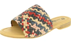 Womens Wide Fit Slide Mule Sandals - Tabitha<DB Wider Fit Shoes New