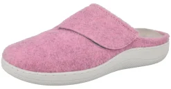 Womens Wide Fit Slide Mule Slipper - Lake<DB Wider Fit Shoes Discount