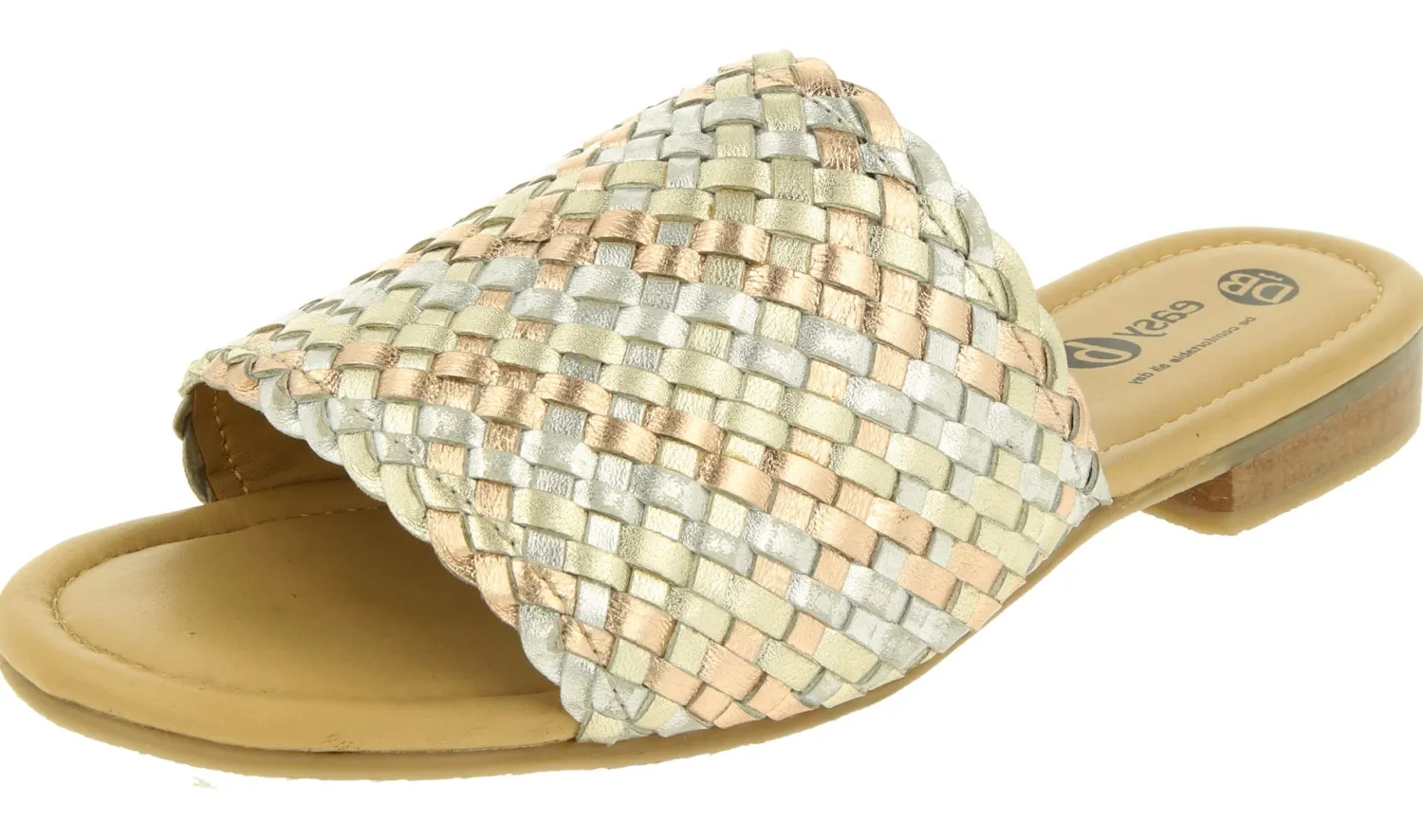 Womens Wide Fit Slide Mule Sandals - Tabitha<DB Wider Fit Shoes New