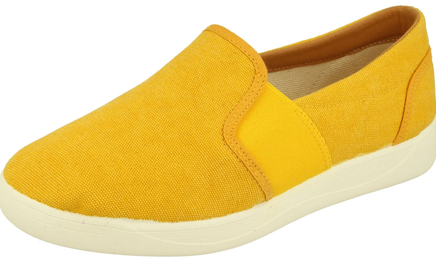Womens Wide Fit Slip On Canvas Pumps - Libra<DB Wider Fit Shoes Hot