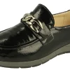 Womens Wide Fit Slip On Trainer Style Shoes - Mandarin<DB Wider Fit Shoes Best