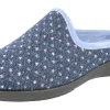 Womens Wide Fit Slip-On Mule Slippers - Welney<DB Wider Fit Shoes Sale