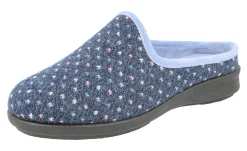 Womens Wide Fit Slip-On Mule Slippers - Welney<DB Wider Fit Shoes Sale