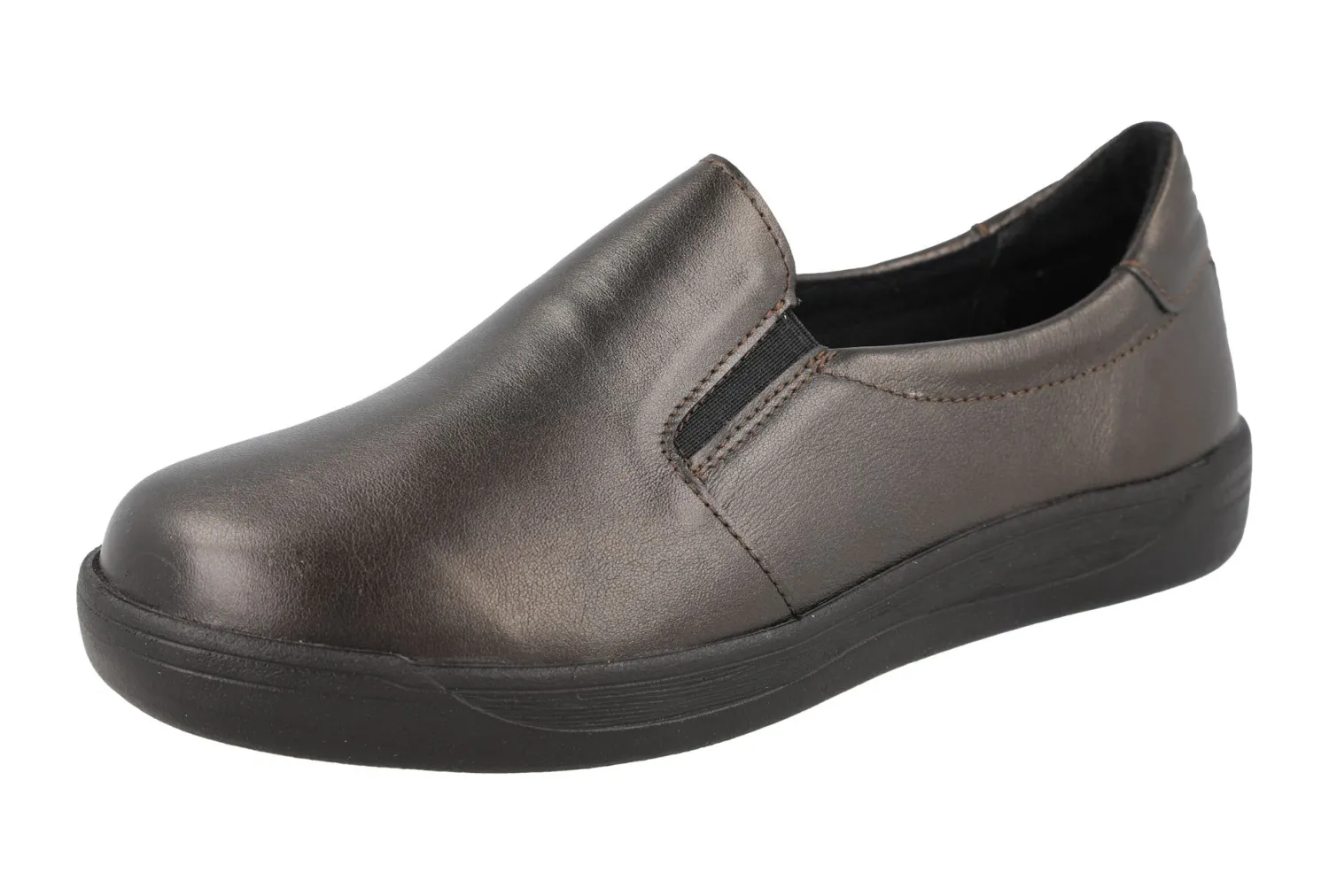 Womens Wide Fit Slip-on Pumps - Sapphire<DB Wider Fit Shoes New
