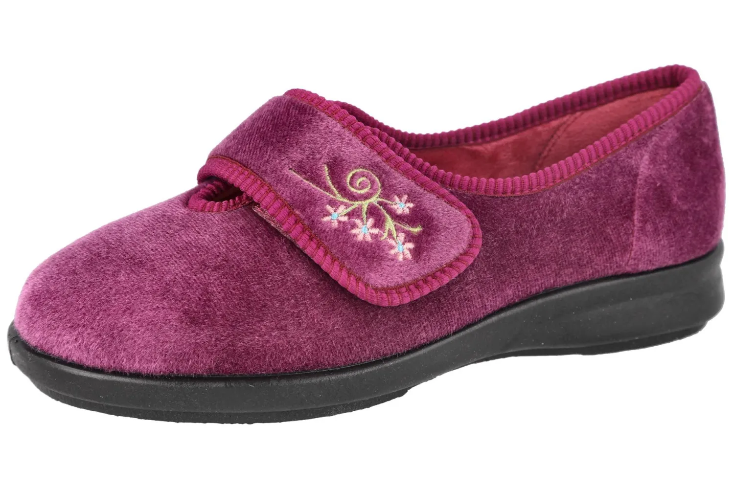 Womens Wide Fit Slippers - Caroline 2<DB Wider Fit Shoes Fashion