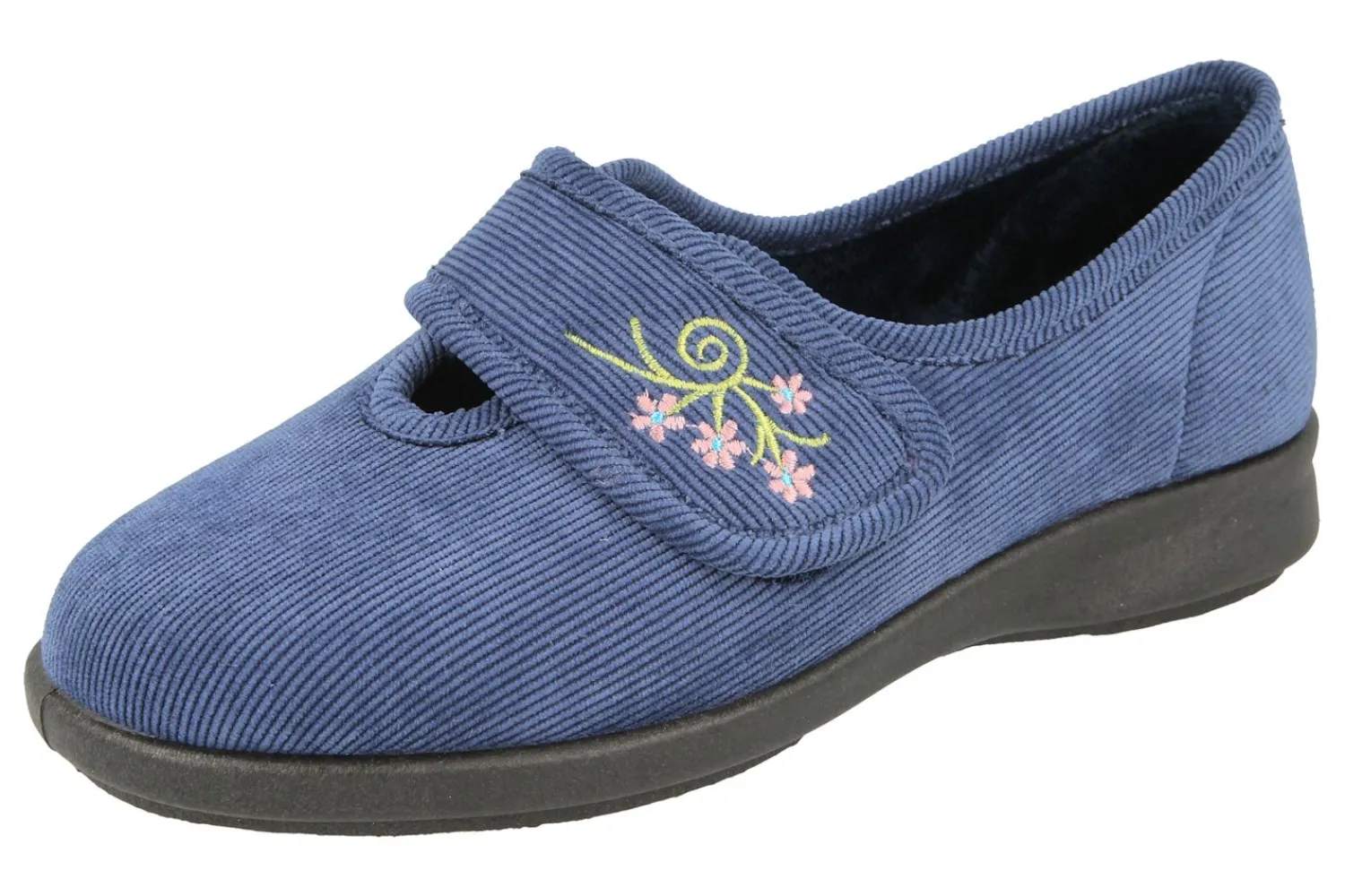 Womens Wide Fit Slippers - Dallas<DB Wider Fit Shoes Hot