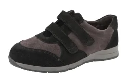 Womens Wide Fit Strap Fastening Trainers - Stonechat<DB Wider Fit Shoes Outlet