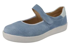 Womens Wide Fit Strap Flat Shoes  - Lynx<DB Wider Fit Shoes Fashion