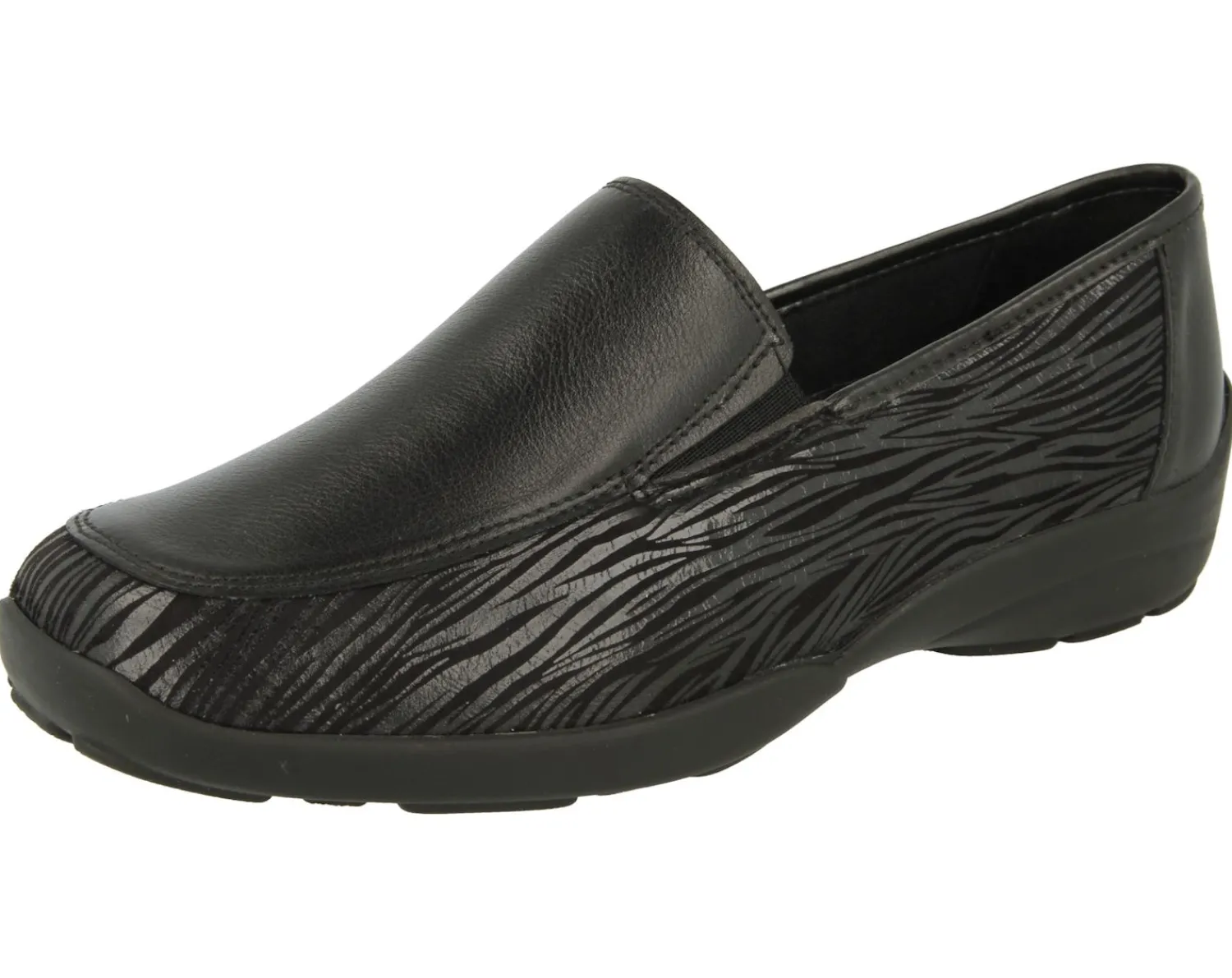 Womens Wide Fit Stretch Fabric Slip On Shoes - Carlisle<DB Wider Fit Shoes Fashion